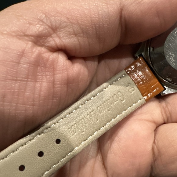 Working Rare Bulova N7 Digital Mens VTG Watch Quartz Brown 40mm New Battery 8in" - Picture 11 of 12